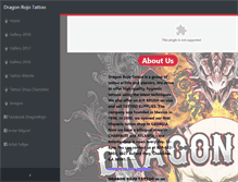 Tablet Screenshot of dragonrojotattoo.com
